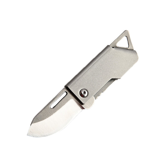 MASALONG MA-TY-003 D2 Steel Cannon Mini Folding Knife Sharp Unpacking Express Box Opening Knife Keychain Pendant Portable Outdoor Knife Self Defense