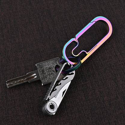 MASALONG MA-TY-073 Titanium alloy Mamba small knife mini unpacking express knife portable keychain pendant portable unboxing small knife sharp self-defense