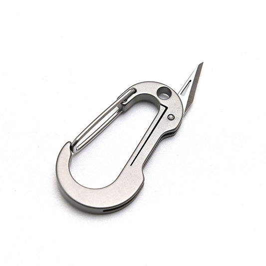 MASALONG MA-TY-016 Multi functional titanium alloy keychain with small blade, convenient for carrying unboxing and express delivery, small knife for men's waist hanging car keychain