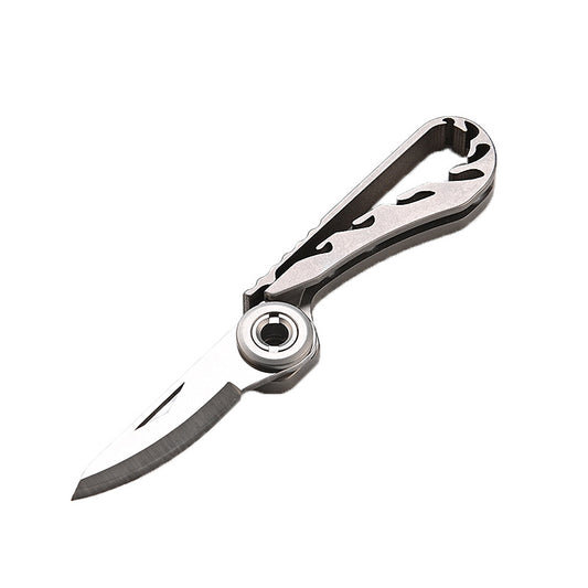 MASALONG MA-TY-073 Titanium alloy Mamba small knife mini unpacking express knife portable keychain pendant portable unboxing small knife sharp self-defense