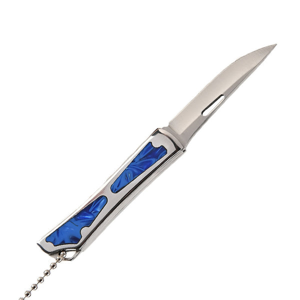 MASALONG MA-TY-066 Stainless Steel Acrylic Mini Knife Sharp Opening Express Box Knife Keychain Pendant Fruit Knife Self Defense Knife