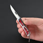 MASALONG MA-TY-066 Stainless Steel Acrylic Mini Knife Sharp Opening Express Box Knife Keychain Pendant Fruit Knife Self Defense Knife