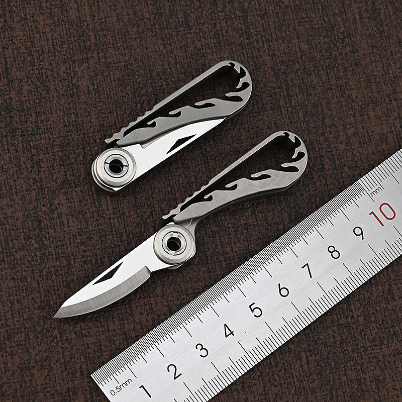 MASALONG MA-TY-073 Titanium alloy Mamba small knife mini unpacking express knife portable keychain pendant portable unboxing small knife sharp self-defense