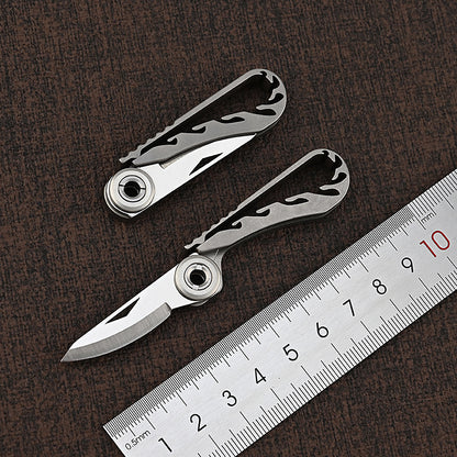 MASALONG MA-TY-073 Titanium alloy Mamba small knife mini unpacking express knife portable keychain pendant portable unboxing small knife sharp self-defense