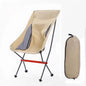 MA-YJ-004 Outdoor folding portable aviation aluminum alloy moon chair lounge chair camping all aluminum bracket camping chair