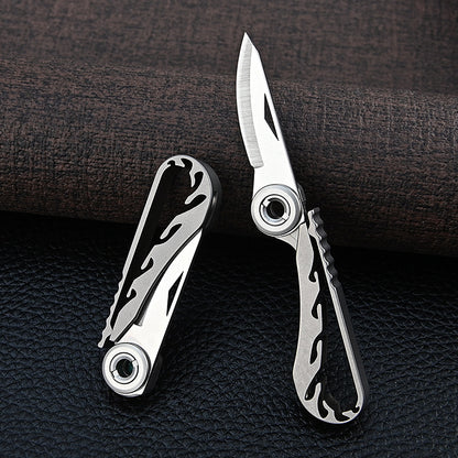 MASALONG MA-TY-073 Titanium alloy Mamba small knife mini unpacking express knife portable keychain pendant portable unboxing small knife sharp self-defense