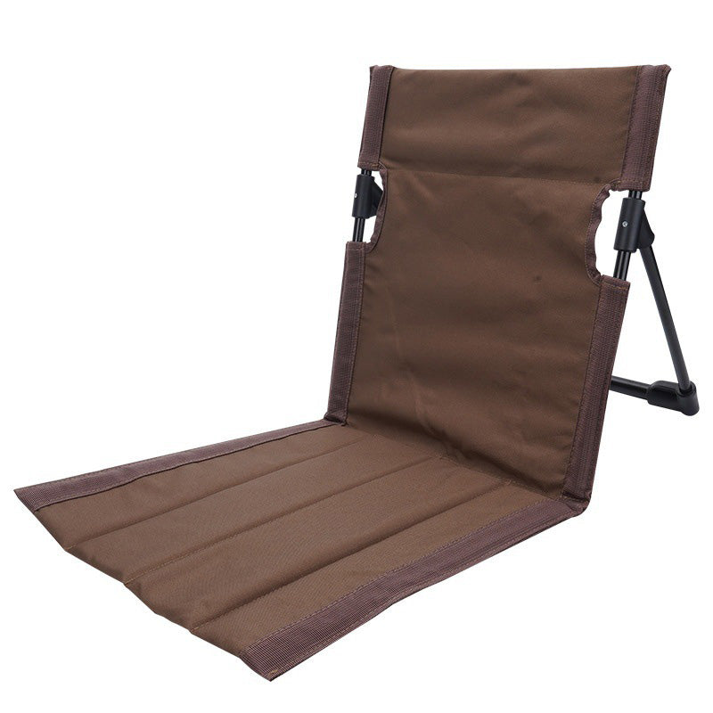 MA-YJ-001 Outdoor Simple Back Chair Camping Lightweight Foldable Leisure Chair Beach Park Portable Chair Lazy Lawn Mat