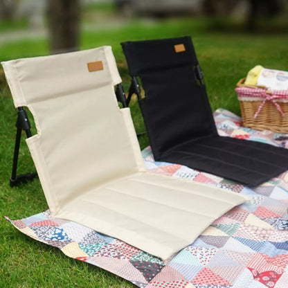 MA-YJ-001 Outdoor Simple Back Chair Camping Lightweight Foldable Leisure Chair Beach Park Portable Chair Lazy Lawn Mat