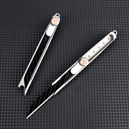 MASALONG MA-TY-065 Titanium alloy art knife for unboxing and unpacking express delivery, sharp carving knife, wallpaper knife, office supplies, metal paper cutting knife