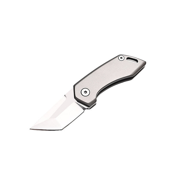 MASALONG MA-TY-054 Titanium alloy folding knife, sharp and portable outdoor knife, self-defense multifunctional bottle opener, portable keychain, unboxing knife