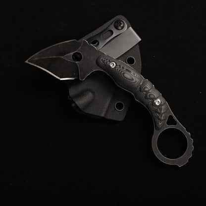 MASALONG Kni164 Knives Survival Tools Giant Bee Damascus Karambit Carbon Fiber Tactical Hunting Outdoor Blade