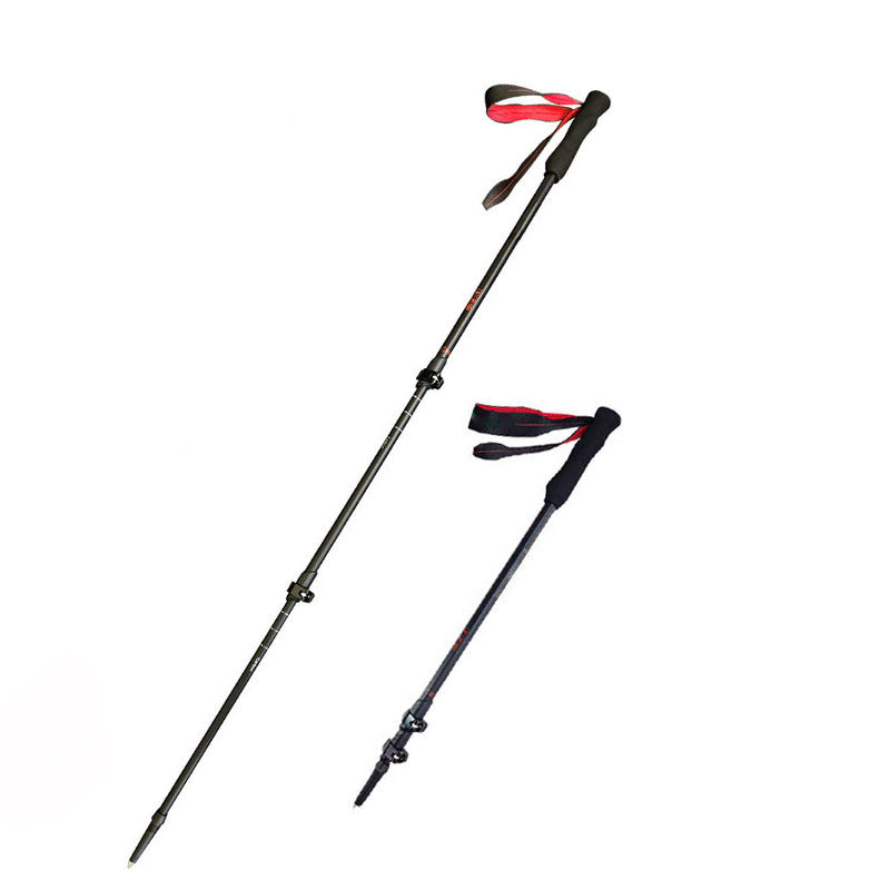 MA-QLM-014 Carbon fiber trekking poles with telescopic design, carbon anti slip and lightweight climbing and hiking equipment, outdoor