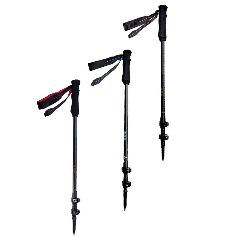 MA-QLM-014 Carbon fiber trekking poles with telescopic design, carbon anti slip and lightweight climbing and hiking equipment, outdoor