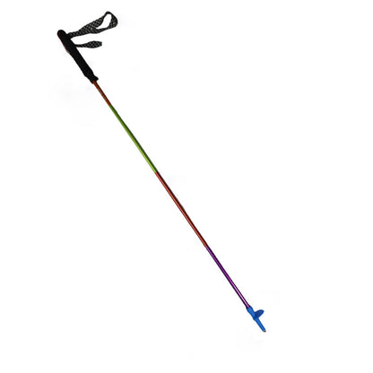 MA-QLM-017 Mountaineering Staff Ultra Light Folding Outdoor Climbing, Hiking, Off road Running Staff Aluminum Alloy Cane