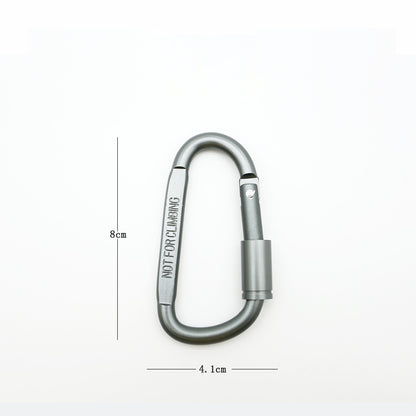 High quality aluminum alloy MA-WY-024 D-shaped quick hanging buckle D-shaped climbing buckle gun gray quick hanging buckle