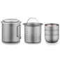 Pure titanium MA-XXT-002 Makecup with tea follicle tea set, convenient outdoor tea set, foldable