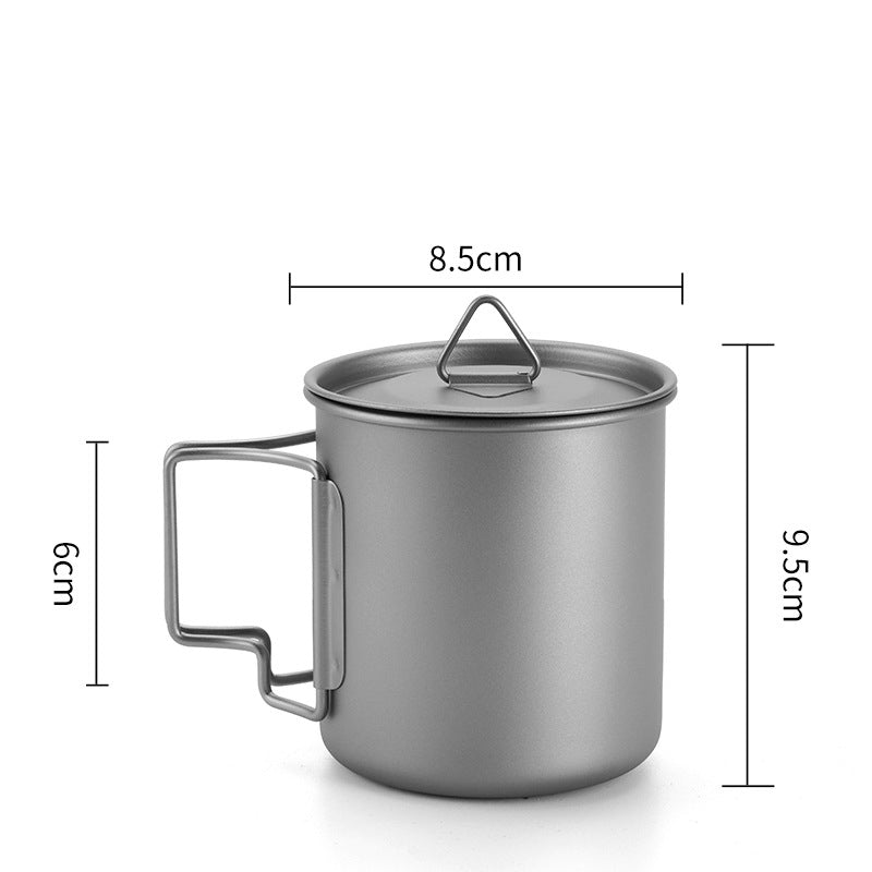 Pure titanium MA-XXT-002 Makecup with tea follicle tea set, convenient outdoor tea set, foldable