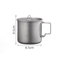 TA1 pure titanium MA-XXT-005 outdoor titanium alloy mug, water cup, coffee cup, camping camping set, creative and portable