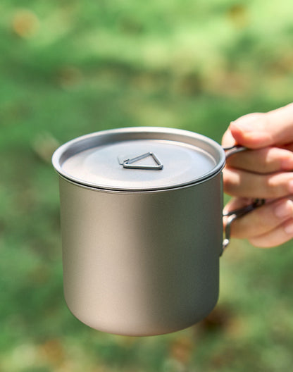 TA1 pure titanium MA-XXT-005 outdoor titanium alloy mug, water cup, coffee cup, camping camping set, creative and portable