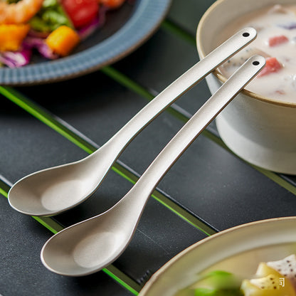 Pure Titanium Outdoor Titanium Tableware MA-XXT-008  Home Utensils Spoon Yuanbao Spoon Titanium Products Spoon