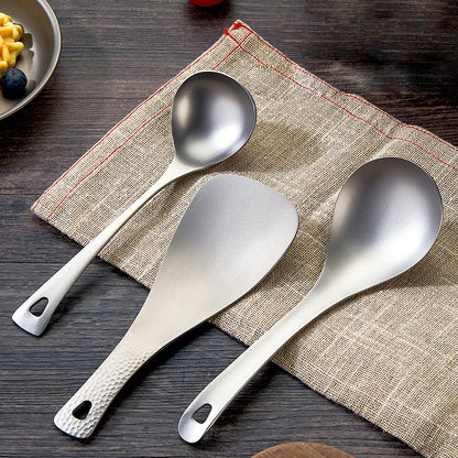 Pure titanium spoon,MA-XXT-010,dish sorting, Congee spoon, household spoon, noodle, titanium spoon