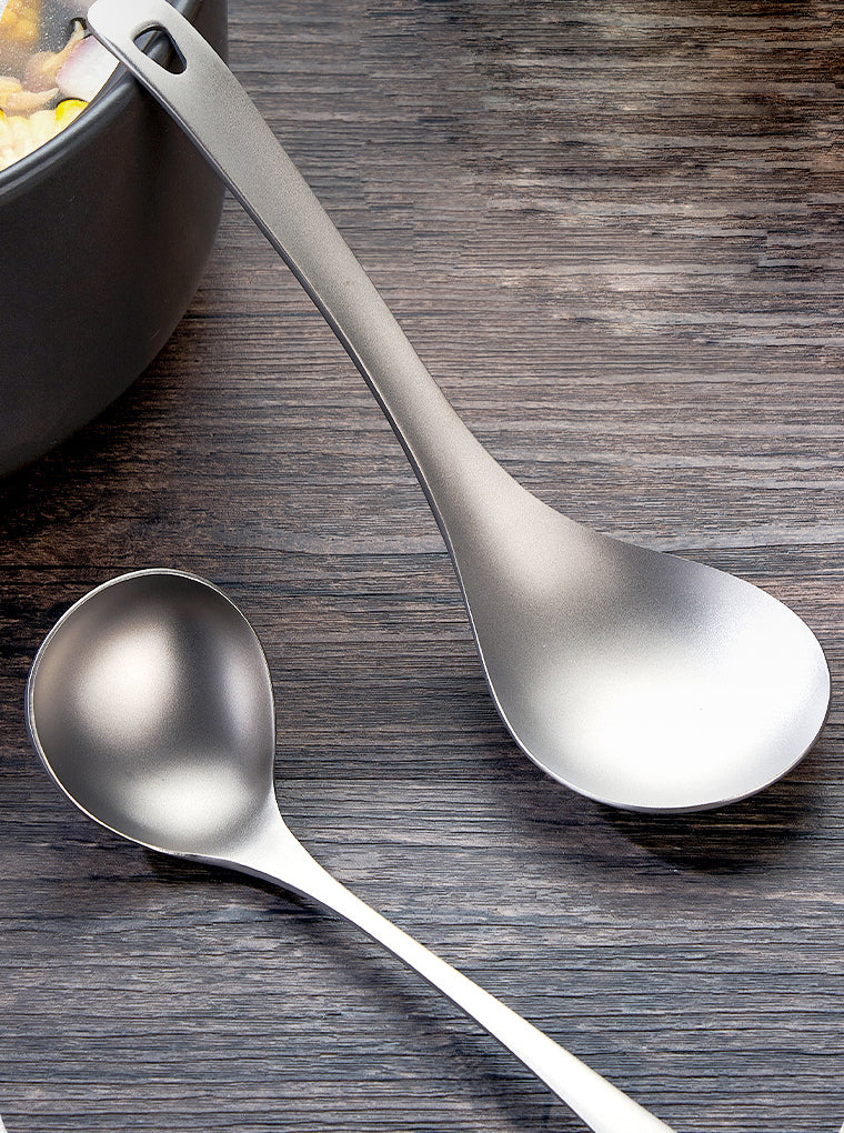 Pure titanium spoon,MA-XXT-010,dish sorting, Congee spoon, household spoon, noodle, titanium spoon