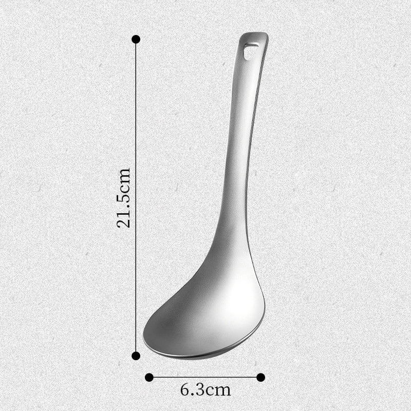 Pure titanium spoon,MA-XXT-010,dish sorting, Congee spoon, household spoon, noodle, titanium spoon