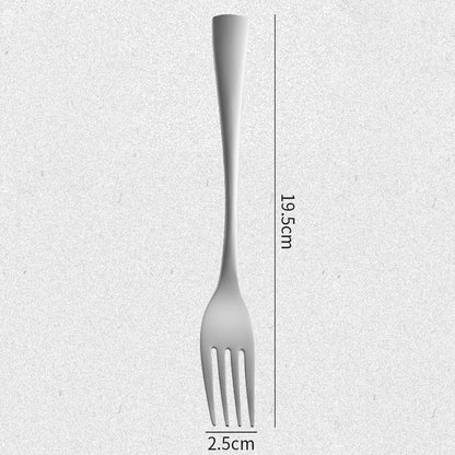 Cuchara de titanio puro, MA-XXT-012, cuchara de comedor para el hogar, cuchara, cuchara para mezclar de mango largo, cuchara occidental gruesa, vajilla de titanio portátil para exteriores