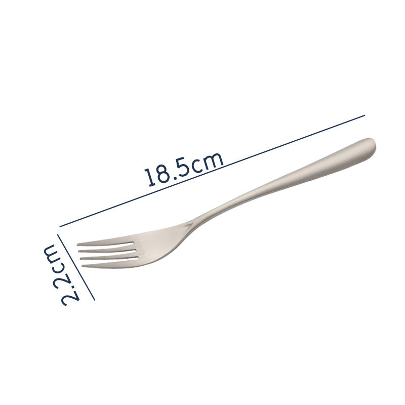 Ultra lightweight MA-XXT-017 carrying pure titanium fork, dining spoon, outdoor home use titanium alloy spoon, camping picnic tableware