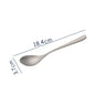 Ultra lightweight MA-XXT-017 carrying pure titanium fork, dining spoon, outdoor home use titanium alloy spoon, camping picnic tableware