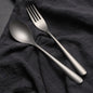 Ultra lightweight MA-XXT-017 carrying pure titanium fork, dining spoon, outdoor home use titanium alloy spoon, camping picnic tableware