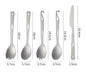 Pure Titanium Tableware Spoon MA-XXT-018 Pure Titanium Tableware Spoon Multi functional with Bottle Opener Fork Spoon Straight Handle Spoon Portable Tableware Spoon