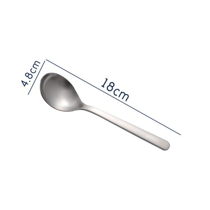 Pure titanium spoon,MA-XXT-024 household soup spoon, titanium alloy spoon, outdoor camping travel portable titanium tableware, high-end pure titanium spoon