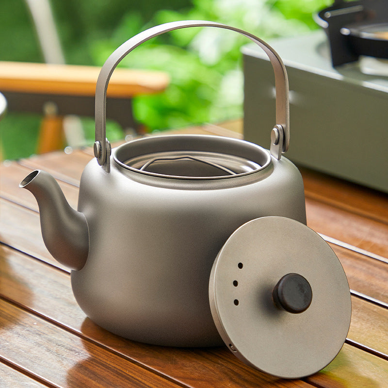 Pure titanium teapot, MA-XXT-028 household tea maker, teapot set, handle pot, boiling water, portable tea set