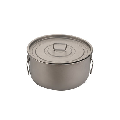 Pure titanium MA-XXT-033 titanium alloy outdoor portable boiling pot, soup pot, steamer