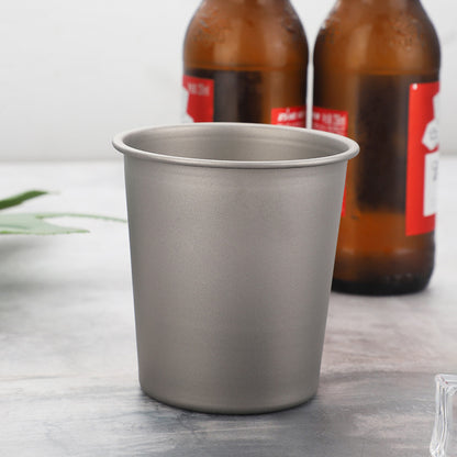 Pure titanium outdoor single-layer beer cup, MA-XXT-036 portable camping water cup, camping beverage cup, single-layer coffee cup, direct drinking water cup