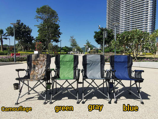 MA-YF-001 Outdoor folding portable large armrest beach chair, leisure car camping director chair, comfortable backrest