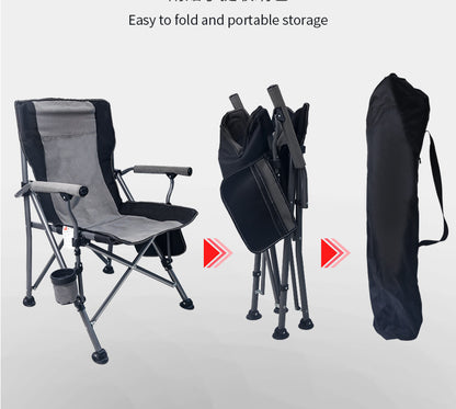 MA-YF-001 Outdoor folding portable large armrest beach chair, leisure car camping director chair, comfortable backrest