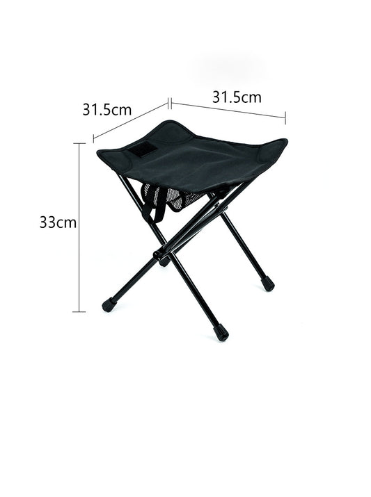 MA-YJ-003 Outdoor portable Maza 7075 aluminum alloy mini folding chair, lightweight and compact camping, barbecue, fishing, sketching bench