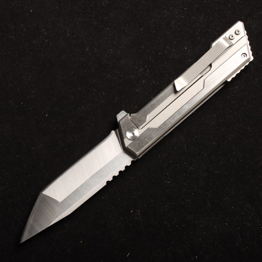 MASALONG Military Survival Hunting Camping Outdoor Utility Tactical Knife in Stainless Steel