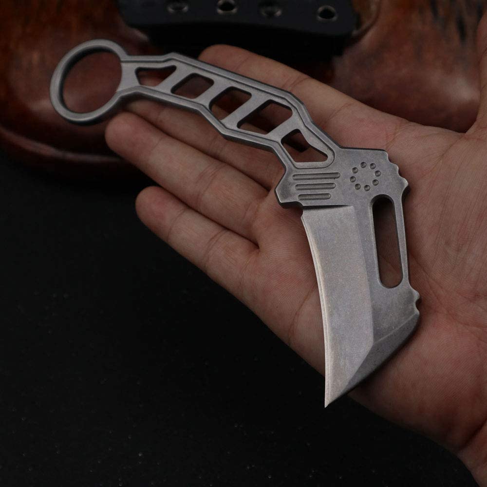 MASALONG KNI186 Haima Claw Knife Hollow Handle karambit with kydex Sheath