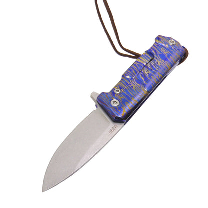 MASALONG Kni183 High-end mini steel blue guard folding knife Tactical Survival Tools Outdoor Camping Hunting Knife