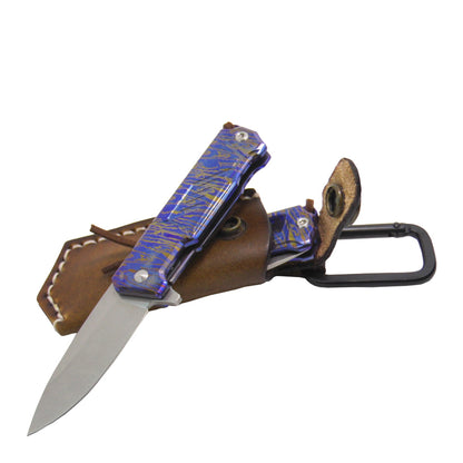 MASALONG Kni183 High-end mini steel blue guard folding knife Tactical Survival Tools Outdoor Camping Hunting Knife