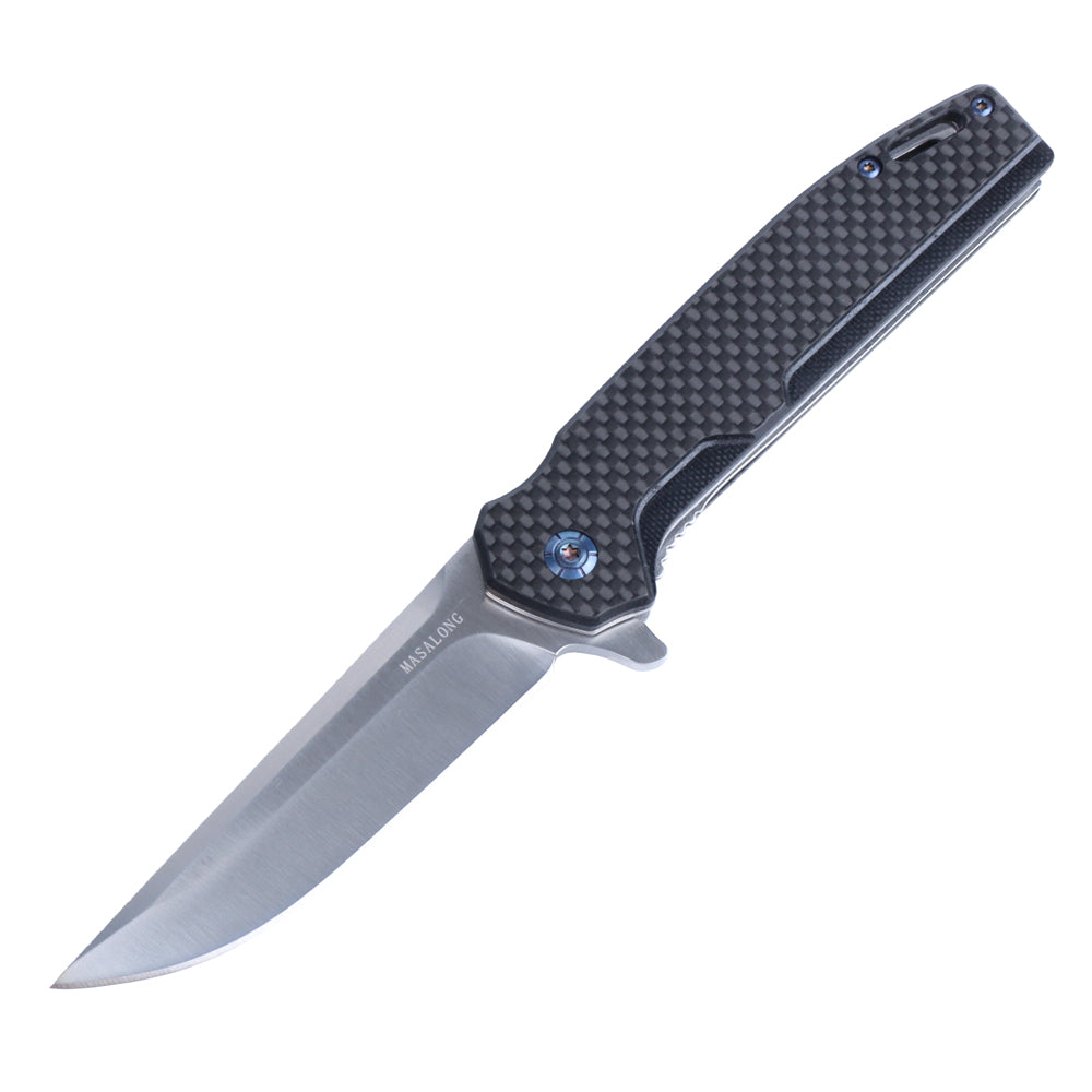 Masalong Quickly Open pocket Folding Knife Kni243 7cr17 Blade With 