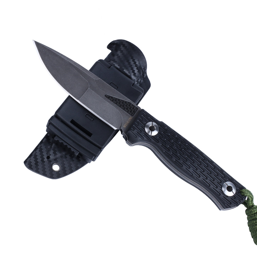 MASALONG kni244 Super Hard Tactical Outdoor Camping D2 steel fixed blade knives