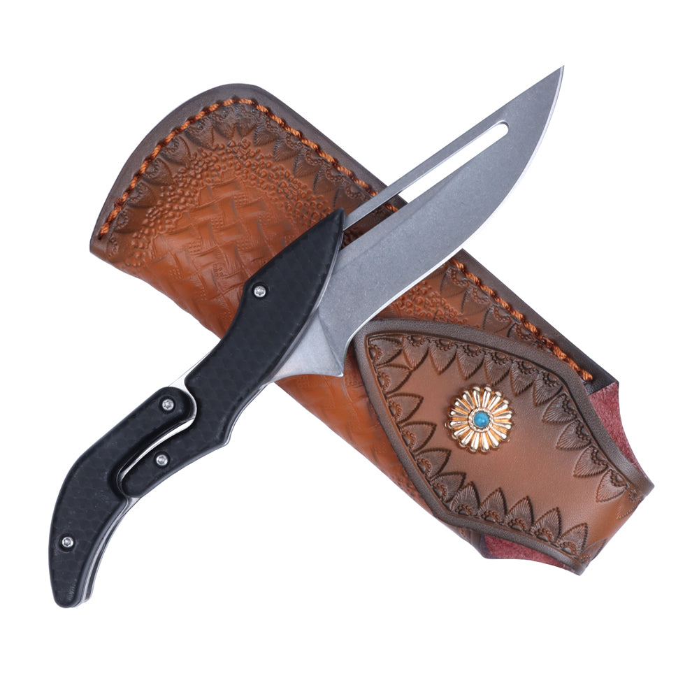 MASALONG Residual Wings KNI191 Damascus / 5cr15 steel folding collection knife