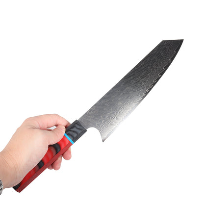 MASALONG Kitchen 3 Knife Laser Damascus Cooking Tools High Quality Steel Slicing Butcher Chef Knives