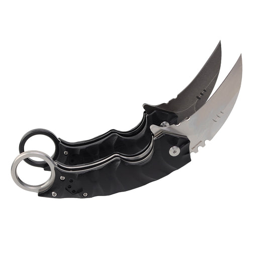 MASALONG kni204 Outdoor Survival Claw Tactical faca dobrável D2 Aço facas EDC