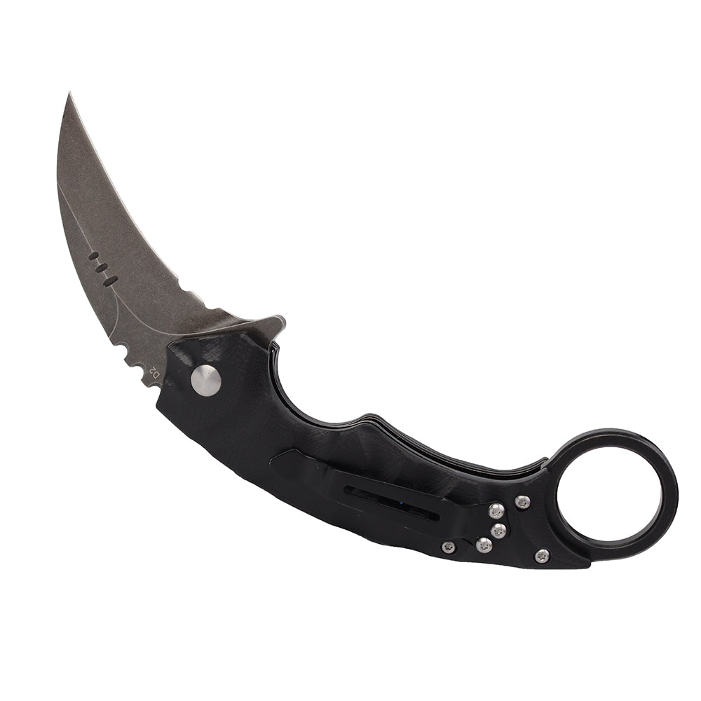 MASALONG kni204 Outdoor Survival Claw Tactical folding knife D2 Steel EDC knives