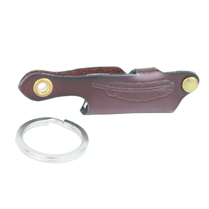 MASALONG Mini EDC folding razor, D2 steel small knife key ring, convenient for daily use kni203